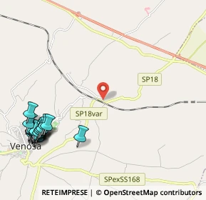 Mappa SP 18 Ofantina, 85029 Venosa PZ, Italia (3.2025)