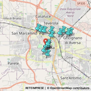 Mappa Piazza Professor Federico Santulli, 80131 Aversa CE, Italia (1.216)