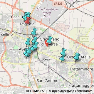 Mappa Via Alcide De Gasperi, 81030 Gricignano di Aversa CE, Italia (2.19444)