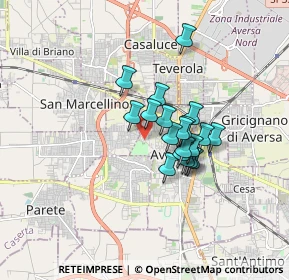 Mappa Via Giuseppe Di Lieto, 81031 Aversa CE, Italia (1.24947)