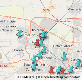 Mappa Via Palmiro Togliatti, 81031 Aversa CE, Italia (5.87)