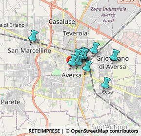 Mappa Piazza Normanna, 81031 Aversa CE, Italia (1.11333)