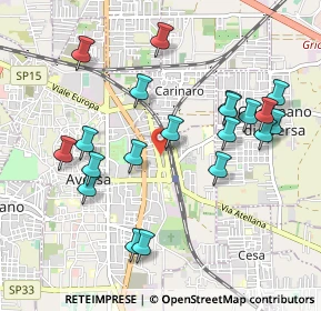 Mappa Via Obbligatoria, 81031 Aversa CE, Italia (1.0825)