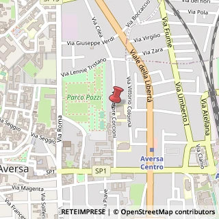 Mappa Via Ettore Corcioni, 31, 81031 Aversa, Caserta (Campania)