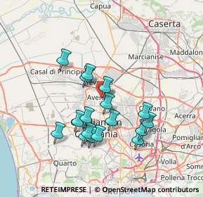 Mappa Via Dante Alighieri, 81031 Aversa CE, Italia (6.89882)