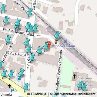 Mappa Via Golgota, 70014 Conversano BA, Italia (0.12103)