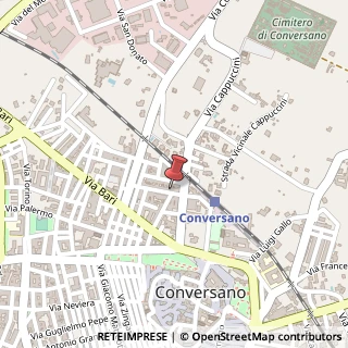 Mappa Via Alessandro Volta, 16, 70014 Conversano, Bari (Puglia)