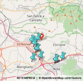 Mappa Str. Vicinale Tora, 80035 Nola NA, Italia (3.71909)