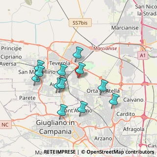 Mappa Via Caduti sul Lavoro, 81030 Gricignano di Aversa CE, Italia (3.64333)