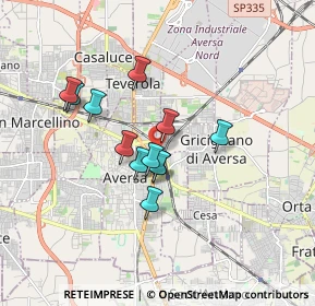 Mappa Via Silvio Pellico, 81032 Carinaro CE, Italia (1.41417)