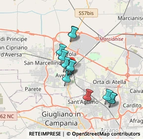 Mappa Via Silvio Pellico, 81032 Carinaro CE, Italia (2.91615)