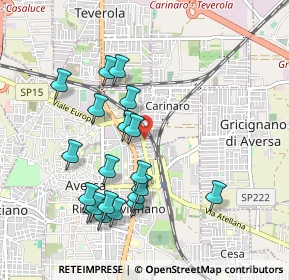 Mappa Via Silvio Pellico, 81032 Carinaro CE, Italia (1.046)