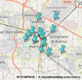 Mappa Via Verdi angolo, 81031 Aversa CE, Italia (1.24333)