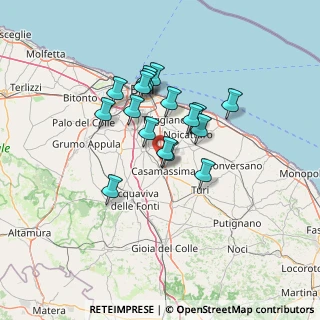 Mappa Via Aldo Rossi, 70010 Casamassima BA, Italia (11.30647)