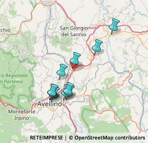 Mappa Via Colle del Noce, 83039 Pratola Serra AV, Italia (6.97909)