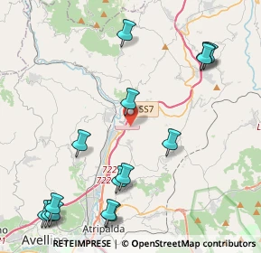 Mappa Via Colle del Noce, 83039 Pratola Serra AV, Italia (5.70867)