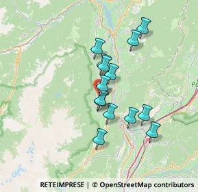 Mappa Nella frazinone di Campodenno sul bivio di via giaz via salvez, 38010 Campodenno TN, Italia (5.45714)