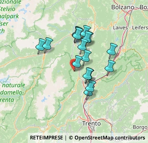 Mappa Nella frazinone di Campodenno sul bivio di via giaz via salvez, 38010 Campodenno TN, Italia (10.58)