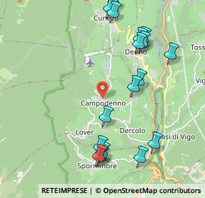 Mappa Nella frazinone di Campodenno sul bivio di via giaz via salvez, 38010 Campodenno TN, Italia (2.31353)
