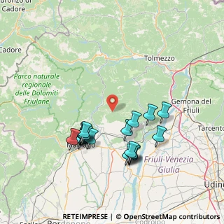 Mappa Via Campone Centro, 33090 Tramonti di sotto PN, Italia (14.4355)