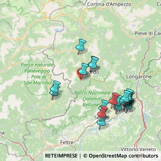 Mappa Via Don Giovanni Bosco, 32020 Voltago Agordino BL, Italia (17.0905)