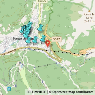 Mappa Via degli Alpini, 25056 Ponte di legno BS, Italia (1.0455)