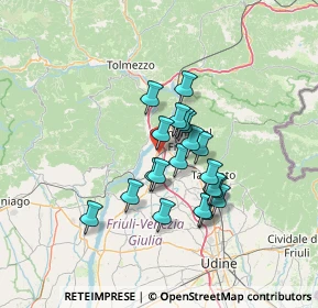 Mappa Via Giuseppe Garibaldi, 33013 Gemona del Friuli UD, Italia (10.114)