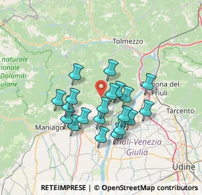Mappa 33090 Clauzetto PN, Italia (11.0965)