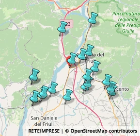 Mappa Via Fabris, 33010 Osoppo UD, Italia (7.6715)