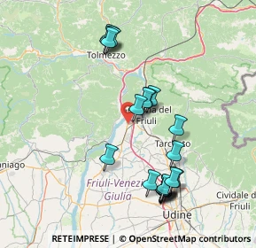 Mappa Via Fabris, 33010 Osoppo UD, Italia (15.213)