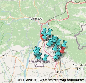 Mappa Via Fabris, 33010 Osoppo UD, Italia (11.0505)
