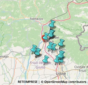 Mappa Via Fabris, 33010 Osoppo UD, Italia (10.564)