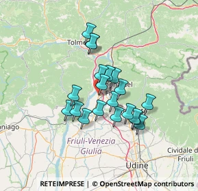 Mappa Via Fabris, 33010 Osoppo UD, Italia (10.213)