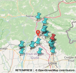 Mappa Via Fabris, 33010 Osoppo UD, Italia (12.0315)