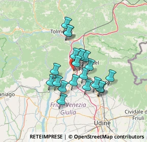 Mappa Via Del Cet, 33010 Osoppo UD, Italia (10.2405)