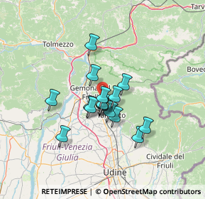 Mappa 33010 Montenars UD, Italia (9.20688)