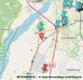 Mappa Via Brigata Re, 33010 Osoppo UD, Italia (3.4645)