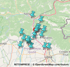 Mappa Via Brigata Re, 33010 Osoppo UD, Italia (10.14167)