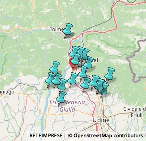 Mappa Via Brigata Re, 33010 Osoppo UD, Italia (10.096)