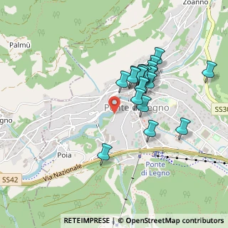 Mappa Via Fiume, 25056 Ponte di Legno BS, Italia (0.3825)
