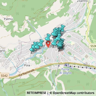 Mappa Via Fiume, 25056 Ponte di Legno BS, Italia (0.2585)