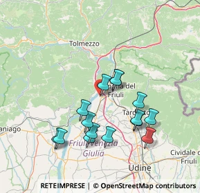 Mappa Via Giacomo Pellegrini, 33010 Osoppo UD, Italia (13.48067)