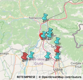 Mappa Via Giacomo Pellegrini, 33010 Osoppo UD, Italia (12.515)
