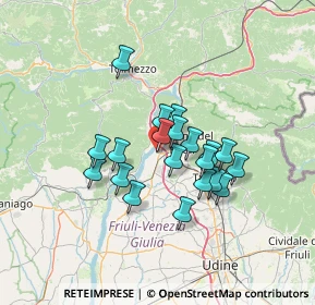 Mappa Via Giacomo Pellegrini, 33010 Osoppo UD, Italia (10.227)