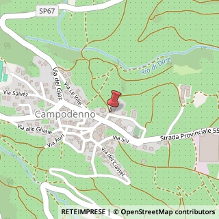 Mappa Piazza San Barbara, 5, 38010 Campodenno, Trento (Trentino-Alto Adige)