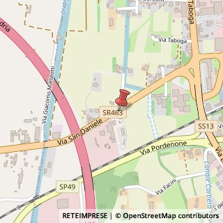 Mappa Via San Daniele, 65, 33013 Gemona del Friuli, Udine (Friuli-Venezia Giulia)