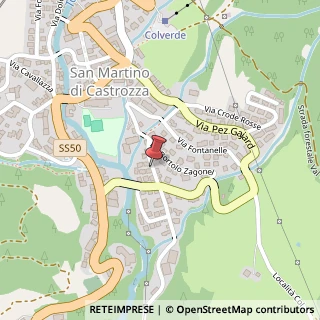 Mappa Via Val di Roda, 48/D, 38054 Tonadico, Trento (Trentino-Alto Adige)