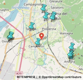 Mappa Via Campo, 33013 Gemona del Friuli UD, Italia (2.42077)
