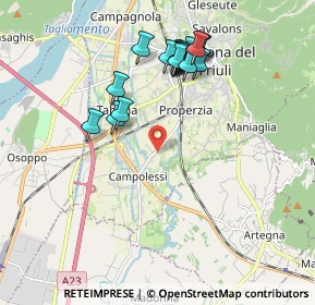 Mappa Via Campo, 33013 Gemona del Friuli UD, Italia (1.87)