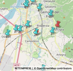 Mappa Via Campo, 33013 Gemona del Friuli UD, Italia (2.35615)